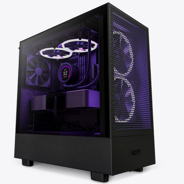 NZXT H5 Flow Airflow ATX Tower Case with Side Window Panel