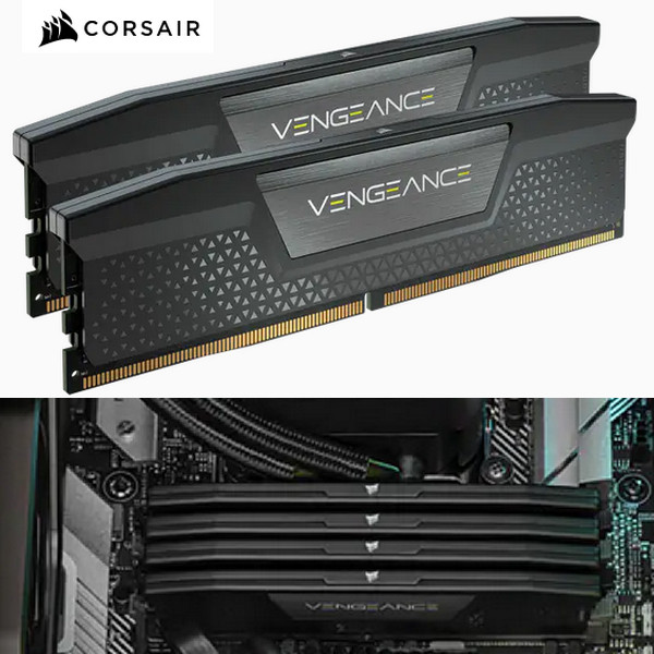 64GB DDR5 Corsair CMK64GX5M2B5200Z40 VENGEANCE 5200MHz C40 (2x32GB) Optimized for AMD