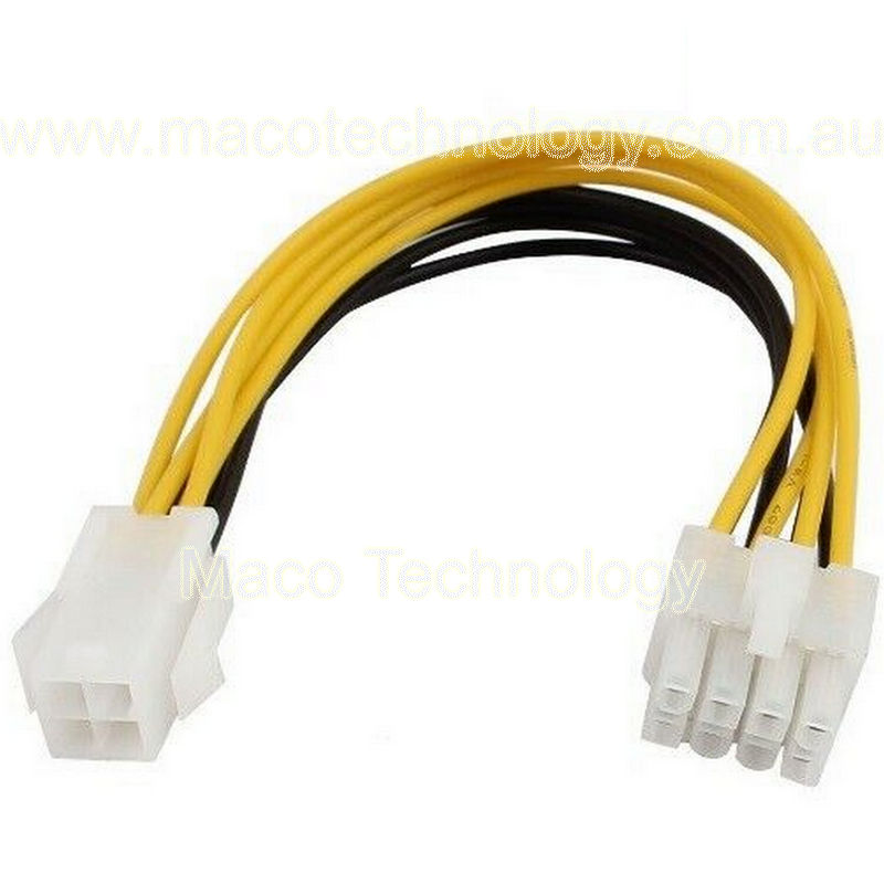 4 Pin to 8 Pin (Female to Male) Motherboard EPS 12V CPU Power Cable Adapter Free Standard Postage