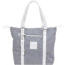 Ladies Adjustable Shoulder Strap White Blue Bag <!--CL-->