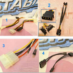 4pin Molex to SATA/Floppy Power Cable/Connector ($12 each, please note no) Free Standard Postage