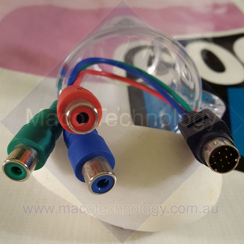 S-Video 9-pin to Component RGB Video Cable/Connector (Free Standard Postage)