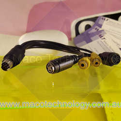 9-pin S-Video to 2xYellow Female RCA and 2x4 Female S-Video Cable (Free Standard Postage)