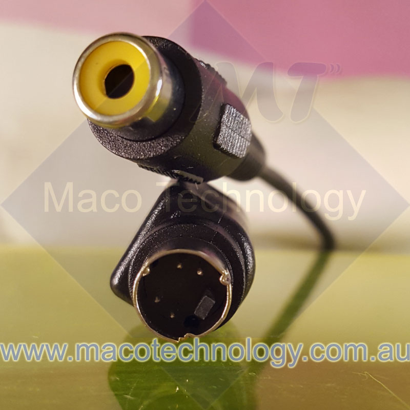 4-pin S-Video to Yellow Female RCA Plug Cable/Connector (Free Standard Postage)