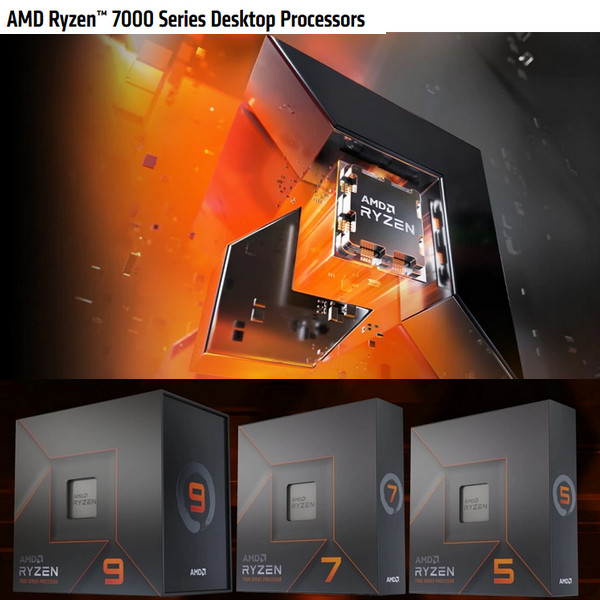 AMD Ryzen 7000 series Ryzen 7 7700X 8 cores Max 5.4GHz 32MB L3 Cache Socket AM5 CPU (no CPU Cooler Included)