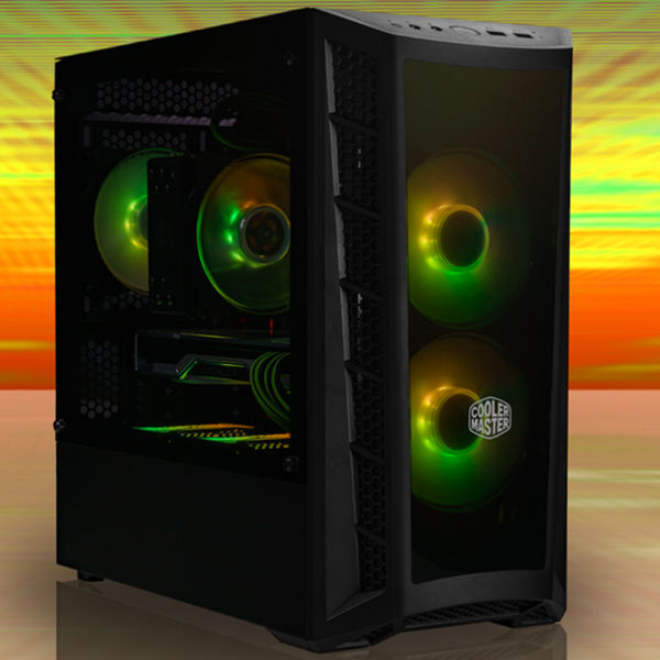 CoolermasterMasterBox B320L ARGB Micro ATX Tower Case with Tempered Glass Side Window Panel