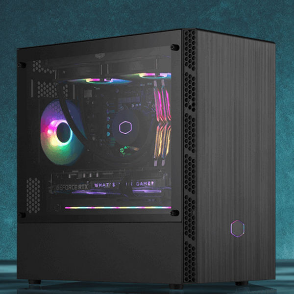 Coolermaster MasterBox B400L Micro ATX Tower Case with Tempered Glass Side Window Panel