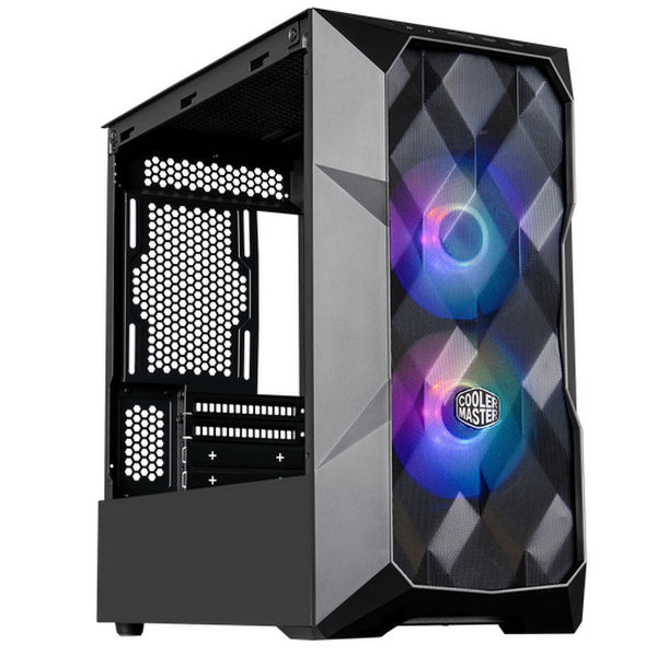 Cooler Master MasterBox TD300 Mesh ARGB/PWM Hub Micro ATX Tower Case with Side Window Panel