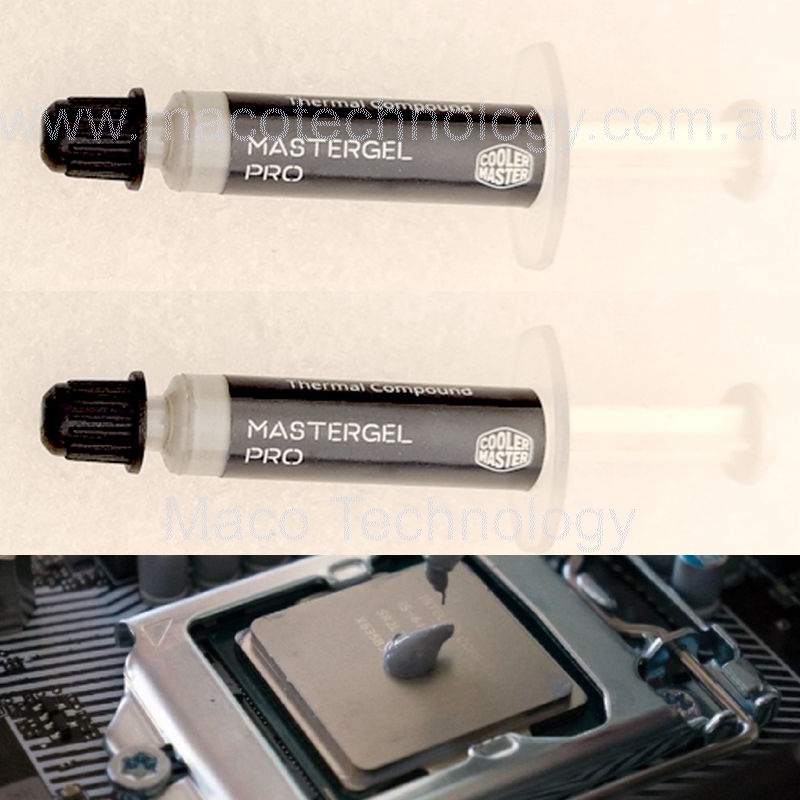 Two Packs Cooler Master Thermal Compound Paste Master Gel Pro (Free Standard Postage)