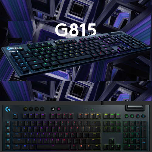Logitech G815 Lightsync RGB Mechanical Gaming Keyboard Black English Clicky