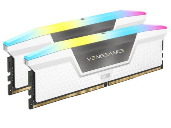 64GB DDR5 Corsair CMH64GX5M2B5200C40W VENGEANCE RGB 5200MHz C40 (2x32GB) Optimized for Intel