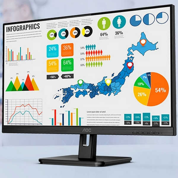 27" AOC 27E2QAE 4ms IPS Monitor with Built-in Speaker