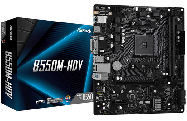 ASRock B550M-HDV AMD Ryzen AM4 micro ATX motherboard