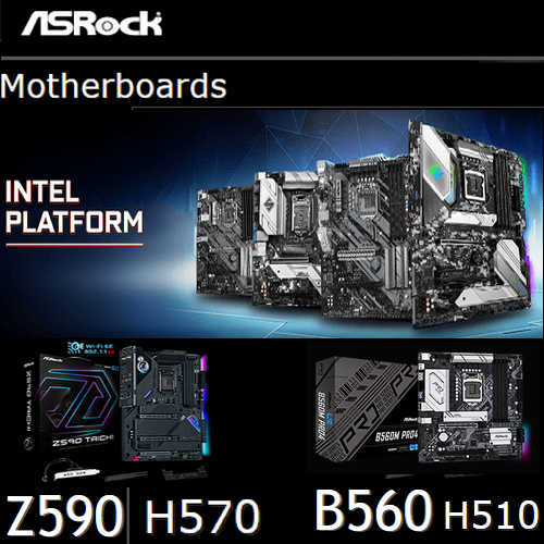 ASRock Z590 PHANTOM GAMING 4/AC Ready for 11th and 10th Intel LGA 1200, 4xDDR4
