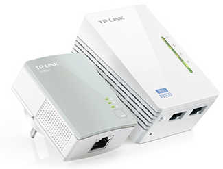 TP-LINK TL-WPA4220KIT 300Mbps AV500 WiFi Powerline Extender Starter Kit